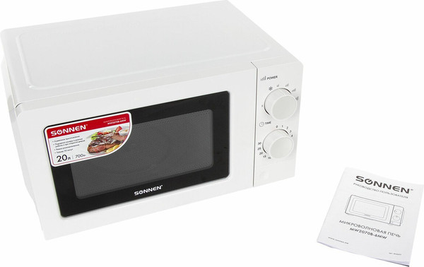 Микроволновая печь Sonnen MW2070B-6MW / 454651 (белый)- фото6