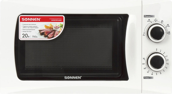 Микроволновая печь Sonnen MW2070H-6MW / 454652 (белый)- фото