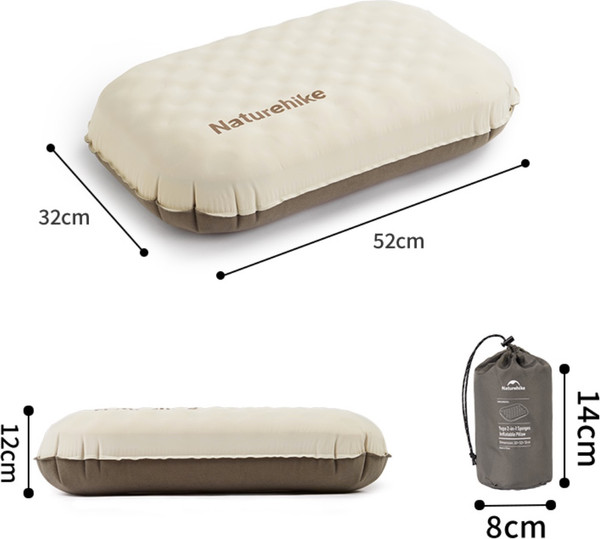 Подушка туристическая Naturehike 52х32x12см / CNK2300DZ024-CHBS- фото8