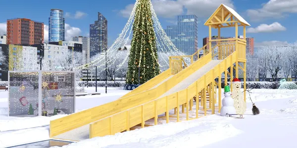 Горка Савушка Савушка Зима Wood-9/2 / СЗВ-09/2- фото7