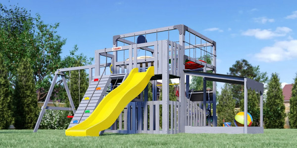 Игровой комплекс Савушка Куб–5 с подушками / С-КУБ-05-С-ПДШ- фото3