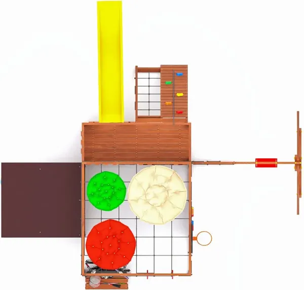 Игровой комплекс Савушка Куб–5 с подушками / С-КУБ-05-МХГ-ПДШ- фото10