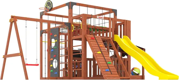 Игровой комплекс Савушка Куб–5 с подушками / С-КУБ-05-МХГ-ПДШ- фото2