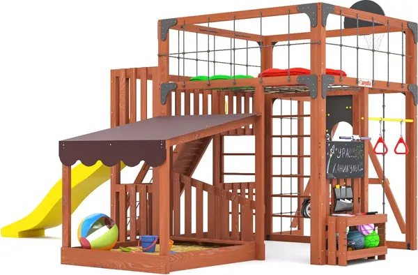 Игровой комплекс Савушка Куб–5 с подушками / С-КУБ-05-МХГ-ПДШ- фото4