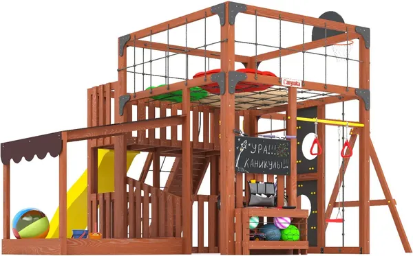 Игровой комплекс Савушка Куб–5 с подушками / С-КУБ-05-МХГ-ПДШ- фото6