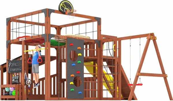 Игровой комплекс Савушка Куб–5 с подушками / С-КУБ-05-МХГ-ПДШ- фото7