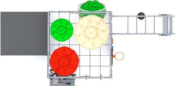 Игровой комплекс Савушка Куб–4 с подушками и качелями Кокон / С-КУБ-04-С-ПДШ-ККН- фото9