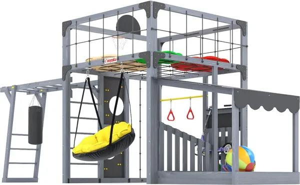 Игровой комплекс Савушка Куб–4 с подушками / С-КУБ-04-С-ПДШ- фото3