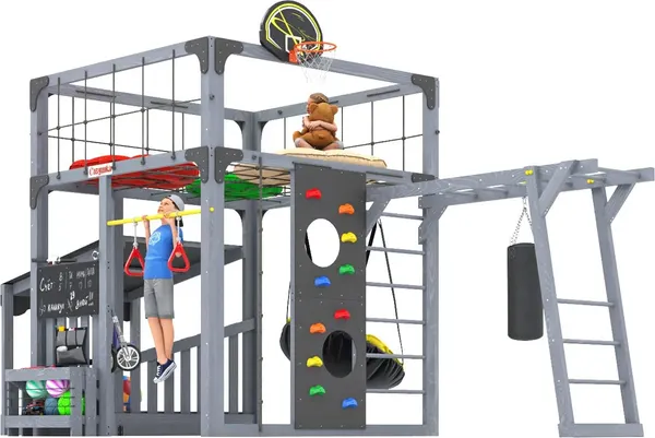 Игровой комплекс Савушка Куб–4 с подушками / С-КУБ-04-С-ПДШ- фото5