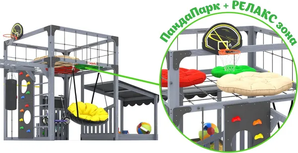 Игровой комплекс Савушка Куб–4 с подушками / С-КУБ-04-С-ПДШ- фото8