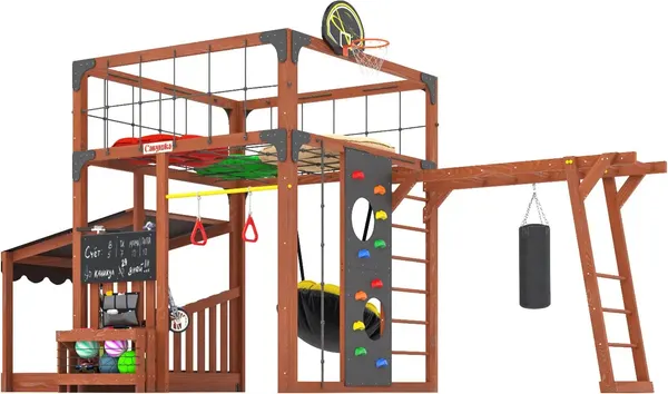 Игровой комплекс Савушка Куб–4 с подушками / С-КУБ-04-МХГ-ПДШ- фото5