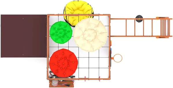 Игровой комплекс Савушка Куб–4 с подушками / С-КУБ-04-МХГ-ПДШ- фото6