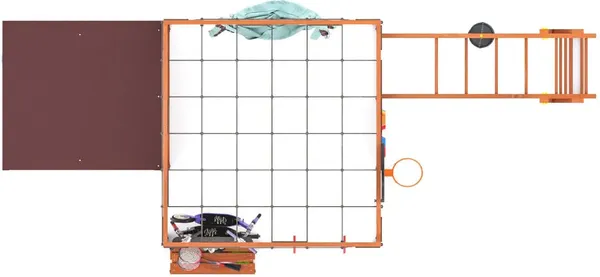 Игровой комплекс Савушка Куб–4 с гамаком для йоги / С-КУБ-04-МХГ-ГМК- фото8