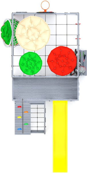 Игровой комплекс Савушка КУб–3 с подушками и качелями Кокон / С-КУБ-03-С-ПДШ-ККН- фото10