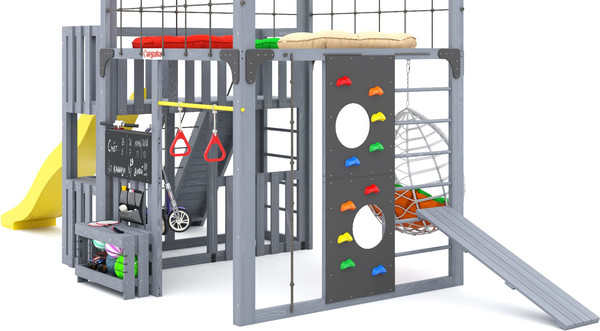 Игровой комплекс Савушка КУб–3 с подушками и качелями Кокон / С-КУБ-03-С-ПДШ-ККН- фото6