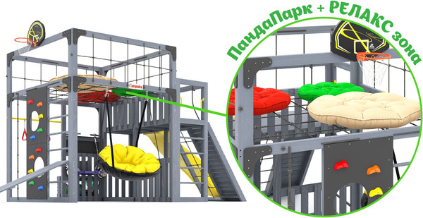 Игровой комплекс Савушка Куб–3 с подушками / С-КУБ-03-С-ПДШ- фото10