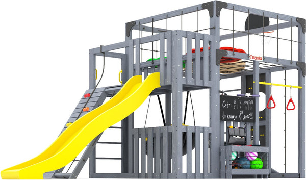 Игровой комплекс Савушка Куб–3 с подушками / С-КУБ-03-С-ПДШ- фото4