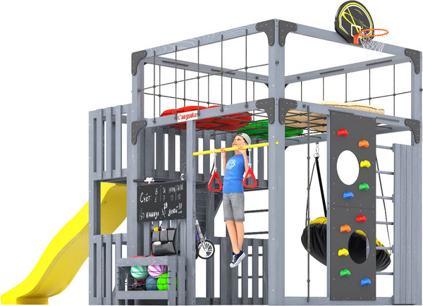 Игровой комплекс Савушка Куб–3 с подушками / С-КУБ-03-С-ПДШ- фото7