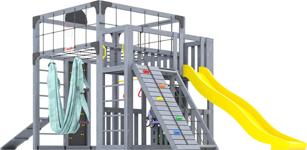 Игровой комплекс Савушка Куб–3 с гамаком для йоги / С-КУБ-03-С-ГМК- фото