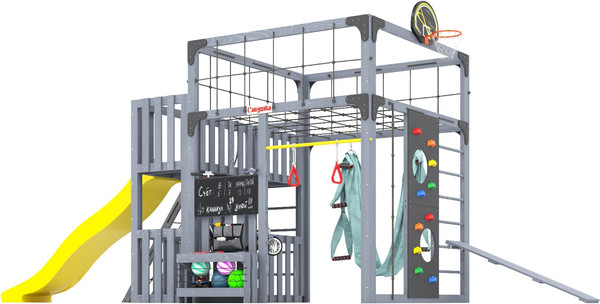 Игровой комплекс Савушка Куб–3 с гамаком для йоги / С-КУБ-03-С-ГМК- фото2