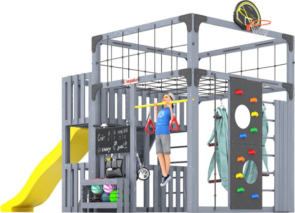 Игровой комплекс Савушка Куб–3 с гамаком для йоги / С-КУБ-03-С-ГМК- фото6