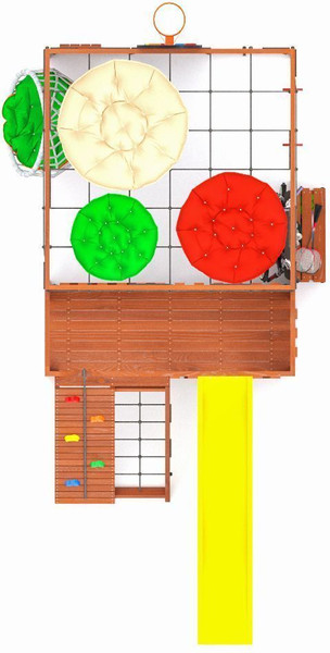 Игровой комплекс Савушка Куб–3 с подушками и качелями Кокон / С-КУБ-03-МХГ-ПДШ-ККН- фото10