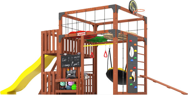 Игровой комплекс Савушка Куб–3 с подушками / С-КУБ-03-МХГ-ПДШ- фото2