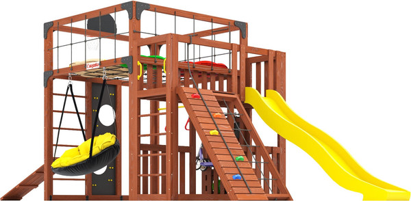 Игровой комплекс Савушка Куб–3 с подушками / С-КУБ-03-МХГ-ПДШ- фото3