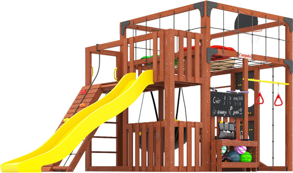 Игровой комплекс Савушка Куб–3 с подушками / С-КУБ-03-МХГ-ПДШ- фото4