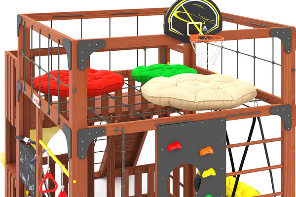 Игровой комплекс Савушка Куб–3 с подушками / С-КУБ-03-МХГ-ПДШ- фото5