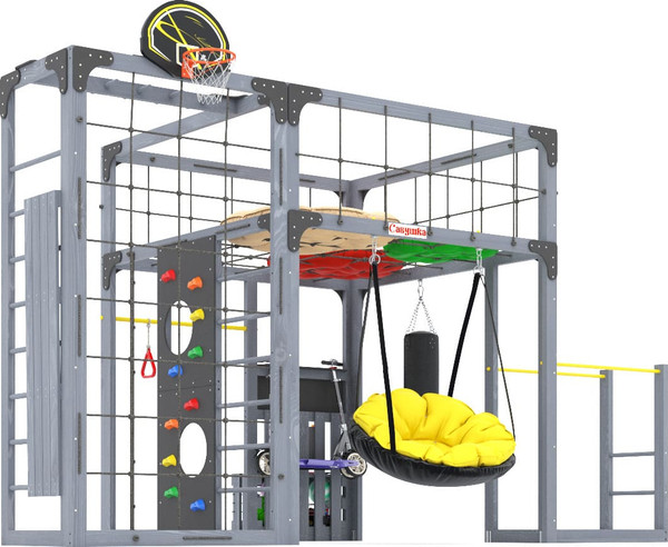 Игровой комплекс Савушка Куб–2 с подушками / С-КУБ-02-С-ПДШ- фото