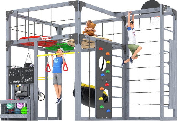 Игровой комплекс Савушка Куб–2 с подушками / С-КУБ-02-С-ПДШ- фото3