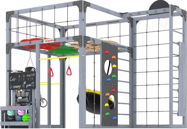 Игровой комплекс Савушка Куб–2 с подушками / С-КУБ-02-С-ПДШ- фото4
