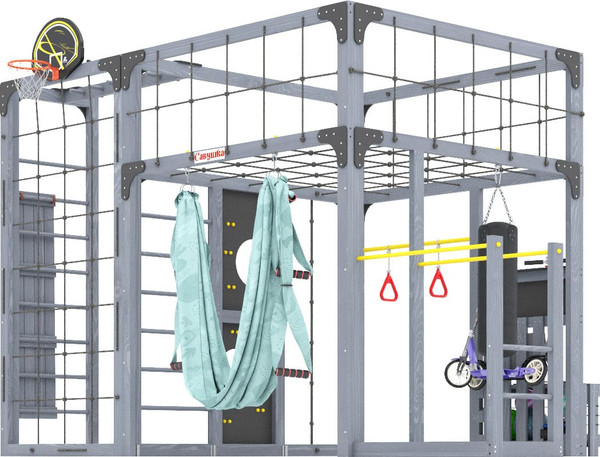 Игровой комплекс Савушка Куб–2 с гамаком для йоги / С-КУБ-02-С-ГМК- фото3