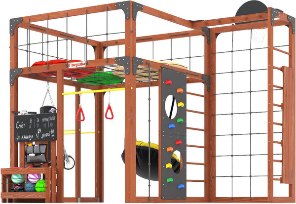 Игровой комплекс Савушка Куб–2 с подушками / С-КУБ-02-МХГ-ПДШ- фото3