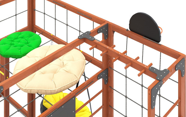 Игровой комплекс Савушка Куб–2 с подушками / С-КУБ-02-МХГ-ПДШ- фото6