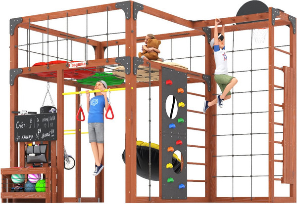 Игровой комплекс Савушка Куб–2 с подушками / С-КУБ-02-МХГ-ПДШ- фото7