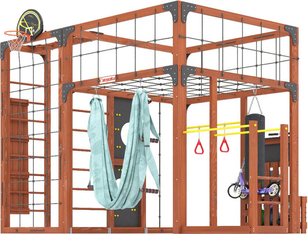 Игровой комплекс Савушка Куб–2 с гамаком для йоги / С-КУБ-02-МХГ-ГМК- фото4