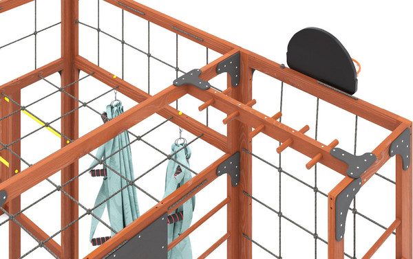 Игровой комплекс Савушка Куб–2 с гамаком для йоги / С-КУБ-02-МХГ-ГМК- фото7