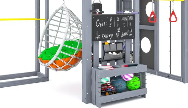 Игровой комплекс Савушка Куб–1 с подушками и качелями Кокон / С-КУБ-01-С-ПДШ-ККН- фото8