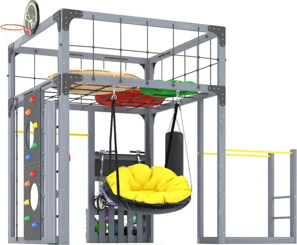 Игровой комплекс Савушка Куб–1 с подушками / С-КУБ-01-С-ПДШ- фото