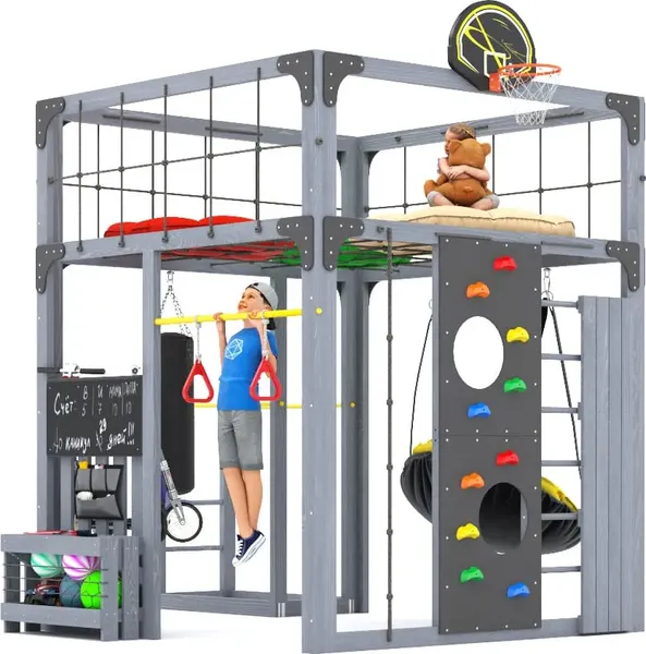 Игровой комплекс Савушка Куб–1 с подушками / С-КУБ-01-С-ПДШ- фото2