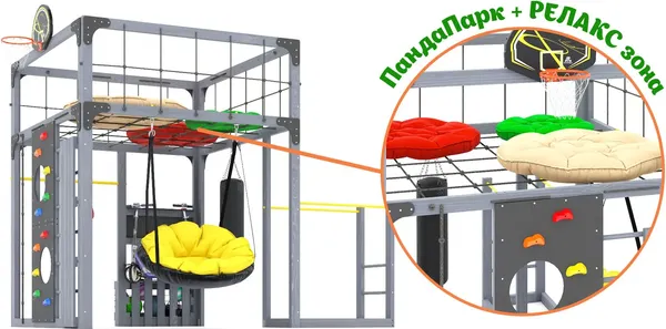 Игровой комплекс Савушка Куб–1 с подушками / С-КУБ-01-С-ПДШ- фото8