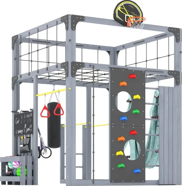 Игровой комплекс Савушка Куб–1 с гамаком для йоги / С-КУБ-01-С-ГМК- фото4