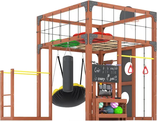 Игровой комплекс Савушка Куб–1 с подушками / С-КУБ-01-МХГ-ПДШ- фото2