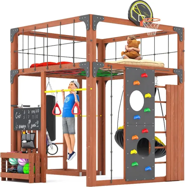 Игровой комплекс Савушка Куб–1 с подушками / С-КУБ-01-МХГ-ПДШ- фото3