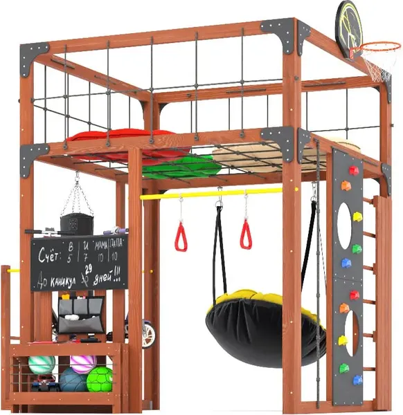 Игровой комплекс Савушка Куб–1 с подушками / С-КУБ-01-МХГ-ПДШ- фото4