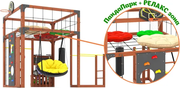 Игровой комплекс Савушка Куб–1 с подушками / С-КУБ-01-МХГ-ПДШ- фото6