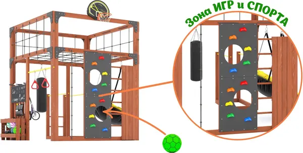 Игровой комплекс Савушка Куб–1 / С-КУБ-01-МХГ- фото9