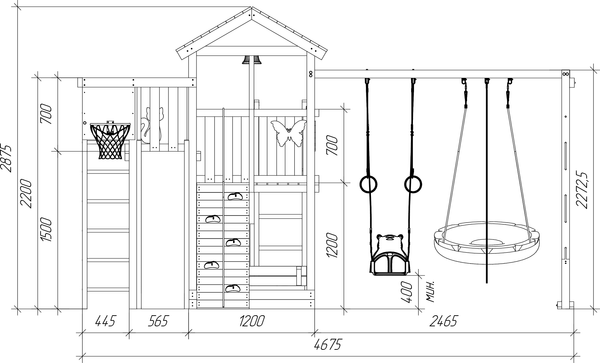 Игровой комплекс Савушка Мастер-4 Comfort Plus / СМ-04М-cmf-pl- фото9